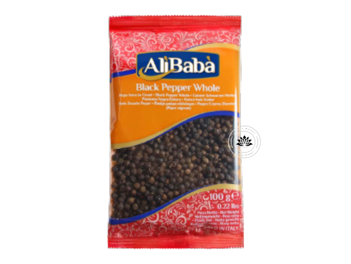 Alibaba 100 g Black Pepper Whole - Fresh Bazarpt